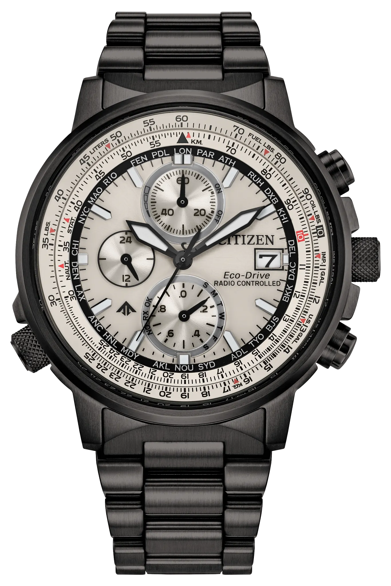 Promaster Navihawk A-T Silver-Tone Dial Stainless Steel Bracelet